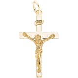 14K Gold Crucifix Charm by Rembrandt Charms
