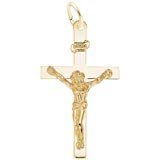 Gold Plate Crucifix Charm by Rembrandt Charms