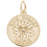 14K Gold Sun Valley Idaho Charm by Rembrandt Charms