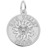 Sterling Silver Sun Valley Idaho Charm by Rembrandt Charms