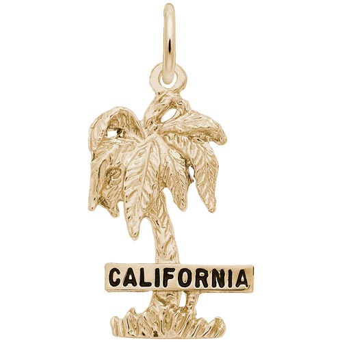14k Gold California Palm Tree Charm by Rembrandt Charms 14k Gold California Palm Tree Charm by Rembrandt Charms