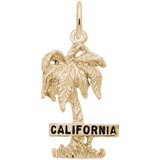 14k Gold California Palm Tree Charm by Rembrandt Charms