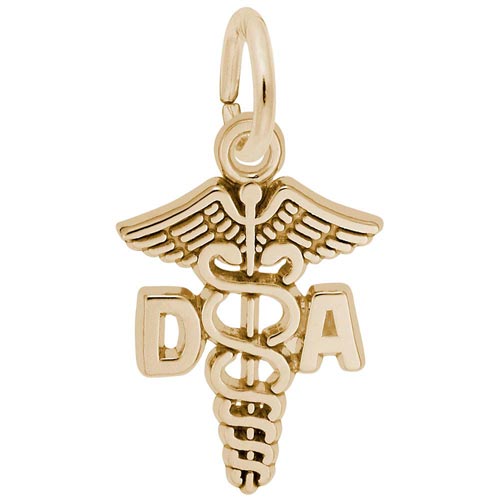 Gold Plated Dental Assistance Charm by Rembrandt Charms