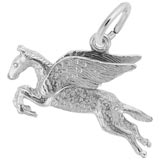 14K White Gold Pegasus Charm by Rembrandt Charms