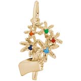Gold Plated Bouquet Charm by Rembrandt Charms
