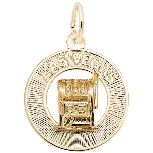 14k Gold Las Vegas Charm by Rembrandt Charms