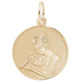 Gold Plated Mother and Baby Charm by Rembrandt Charms