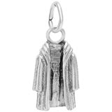 14K White Gold Fur Coat Charm by Rembrandt Charms