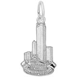 14K White Gold Minnesota the IDS Center Charm by Rembrandt Charms