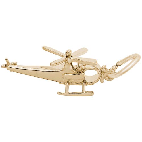 10K Gold Helicopter Charm by Rembrandt Charms