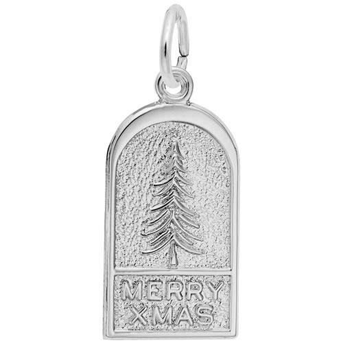 14K White Gold Christmas Tree Ornament by Charm Rembrandt Charms