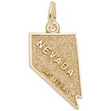 10K Gold Las Vegas Nevada Charm by Rembrandt Charms