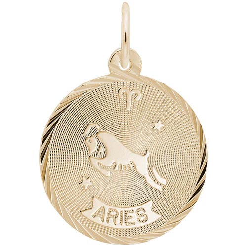 Gold Plated Aries Constellation Charm by Rembrandt Charms Gold Plated Aries Constellation Charm by Rembrandt Charms