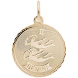 Gold Plated Gemini Constellation Charm by Rembrandt Charms