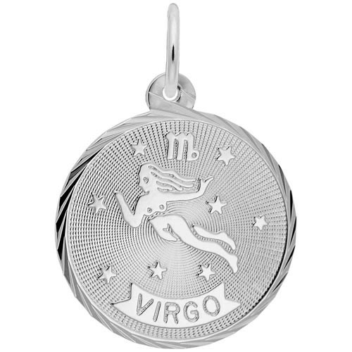 14K White Gold Virgo Constellation Charm by Rembrandt Charms 14K White Gold Virgo Constellation Charm by Rembrandt Charms