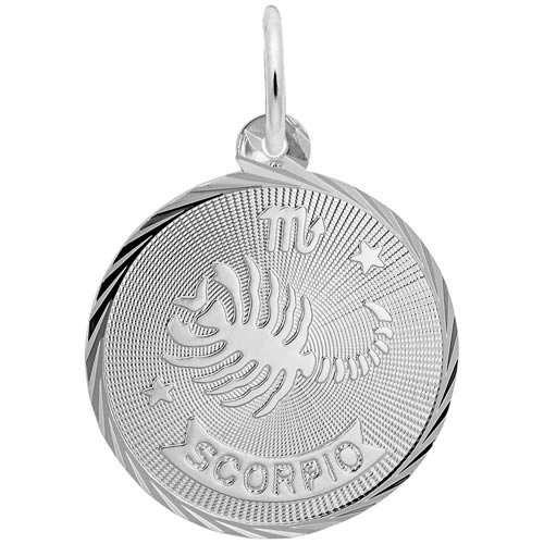 14K White Gold Scorpio Constellation Charm by Rembrandt Charms 14K White Gold Scorpio Constellation Charm by Rembrandt Charms