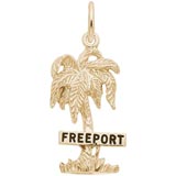10K Gold Freeport Palm Tree Charm by Rembrandt Charms