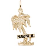 14K Gold Paradise Island Palm Tree Charm by Rembrandt Charms