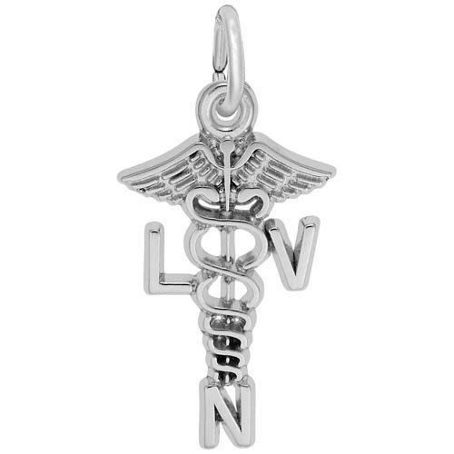 Rembrandt Charms Caduceus Charm with Lobster Clasp