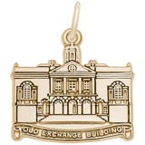 10K Gold Old Exchange Building Charm by Rembrandt Charms
