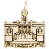 Gold Plated Old Exchange Building Charm by Rembrandt Charms