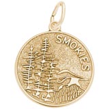 10K Gold Smokies Mountain Charm by Rembrandt Charms