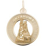 10K Gold Oklahoma Charm by Rembrandt Charms
