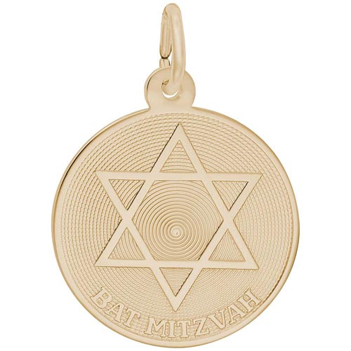 14K Gold Bat Mitzvah Charm by Rembrandt Charms