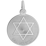 14K White Gold Bar Mitzvah Charm by Rembrandt Charms