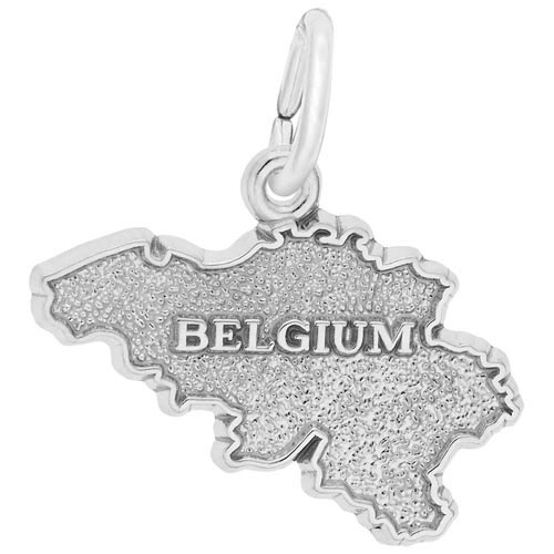 Sterling Silver Belgium Charm by Rembrandt Charms Sterling Silver Belgium Charm by Rembrandt Charms