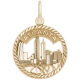 14K Gold Atlanta Sky Line Charm by Rembrandt Charms