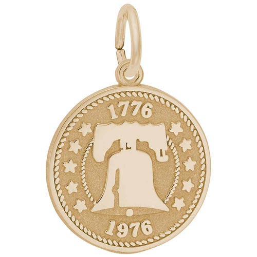 10K Gold Liberty Bell Charm by Rembrandt Charms 10K Gold Liberty Bell Charm by Rembrandt Charms