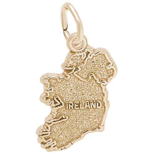 Gold Plated Ireland Charm by Rembrandt Charms Gold Plated Ireland Charm by Rembrandt Charms