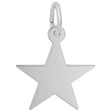 14K White Gold Classic Star Charm by Rembrandt Charms