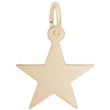 Gold Plate Star Charm Series 50 by Rembrandt Charms