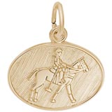14K Gold Polo Charm by Rembrandt Charms