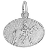14K White Gold Polo Charm by Rembrandt Charms