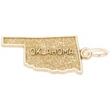 10K Gold Oklahoma Charm by Rembrandt Charms