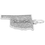 14K White Gold Oklahoma Charm by Rembrandt Charms