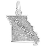 14K White Gold Missouri Charm by Rembrandt Charms