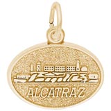 10K Gold Alcatraz Island Charm by Rembrandt Charms