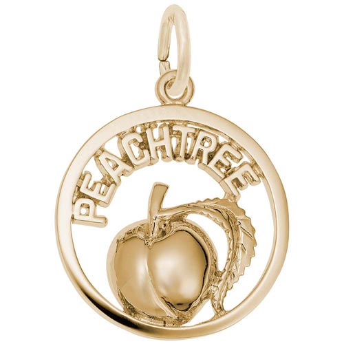 14K Gold Georgia Peachtree Charm by Rembrandt Charms