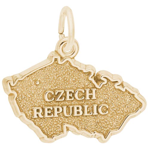 14K Gold Czech Republic Charm by Rembrandt Charms 14K Gold Czech Republic Charm by Rembrandt Charms