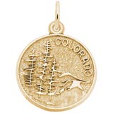 Gold Plated Colorado Charm by Rembrandt Charms