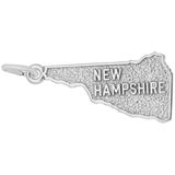 14K White Gold New Hampshire Charm by Rembrandt Charms