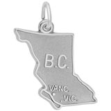 14K White Gold British Columbia Charm by Rembrandt Charms