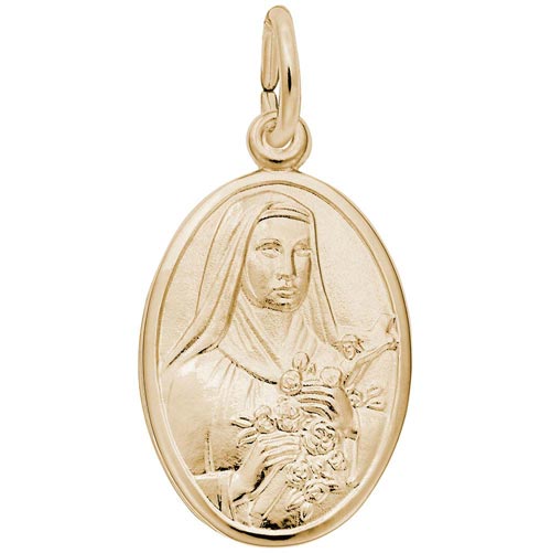 Gold Plated Saint Theresa Charm by Rembrandt Charms