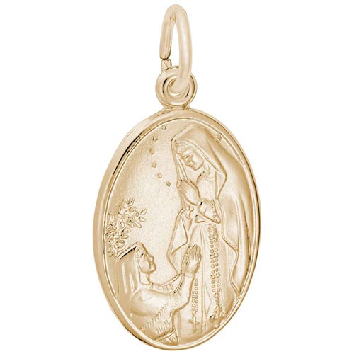 10K Gold Our Lady St Bernadette Charm by Rembrandt Charms 10K Gold Our Lady St Bernadette Charm by Rembrandt Charms