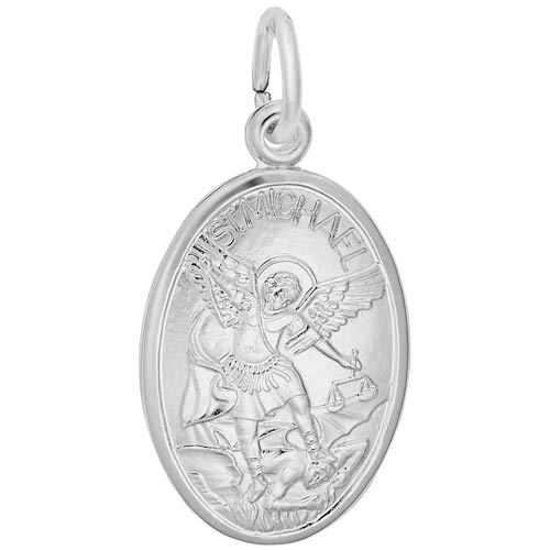 Sterling Silver Saint Michael Charm by Rembrandt Charms