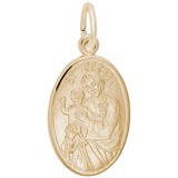 Gold Plated Saint Joseph Charm by Rembrandt Charms